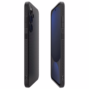 Spigen Liquid Air suojakuori laitteelle Samsung Galaxy S24 FE, musta