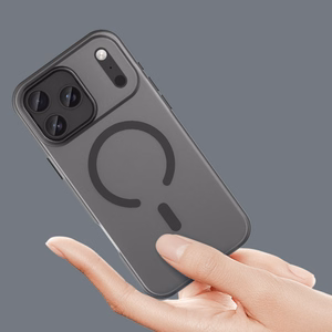 Magneettinen Abrasive iPhone 17 Pro Suojakuori MagSafe-yhteensopiva - Matta Musta