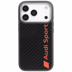 Audi R8 Carbon Fiber MagSafe Suojakuori iPhone 17 Pro:lle - Musta