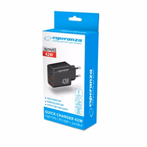Esperanza EZC106K verkkolaturi 42 W musta