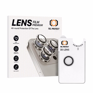 Tempered glass Tel Protect 3D Lens on camera for Iphone 17 Air transparent (lens 1 piece)