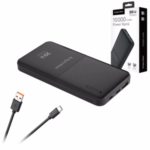 Kruger&Matz 10 000 mAh Li-pol -varavirtalähde QC- ja PD-toiminnoilla