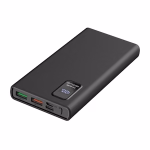 Varavirtalähde POWER BANK Platinet LED 10000mAh (2xUSB; 1xType-C; QC3.0 22,5W) musta