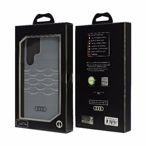 Audi IML Geometric Pattern Suojakuori S24 Ultra S928 Harmaa/Harmaa Kova Suojakuori AU-IMLS24U-A6/D3-GY