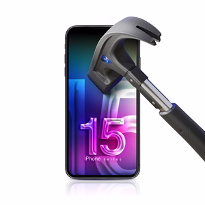 Karkaistu lasi 3mk Hard Glass Max Lite Apple iPhone 15 Plus musta