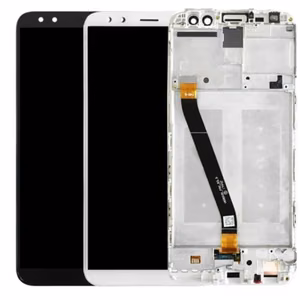 LCD-naytto yhteensopiva Huawei Mate 10 Lite valkoinen kehyksella HQ
