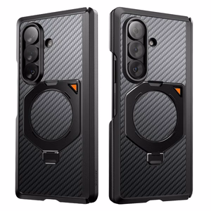 Supcase UB Aero MagSafe 2-osainen suojakuori- ja tietosuojanäytönsuojapakkaus Samsung Galaxy Z Fold 8 Ultra -puhelimelle – musta