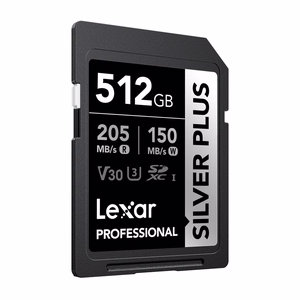 Lexar Professional SILVER PLUS SDXC 512 GB -muistikortti