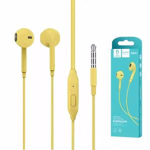 Kuulokkeet Denmen (DR01Y) 3,5mm keltaiset