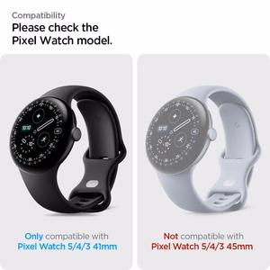 Spigen Elite Shield EZ Fit 2 kpl hydrogeelikalvoja Google Pixel Watch 41 mm -mallille