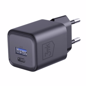 3mk Hyper Charger PD 33W GaN QC4+ PPS AFC FCP SCP 1A1C Seinälaturi - musta