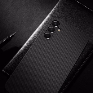 Nillkin Textured Case vahvistettu nylon Suojakuori Samsung Galaxy A14 5G / Galaxy A14:lle musta