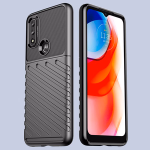 Thunder Case flexible armored cover for Motorola Moto G Play 2022 black