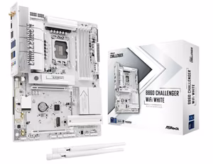 ASRock Mainboard Intel B860 LGA 1851 (Socket V1) ATX DDR5 4xSlots Wi-Fi Bluetooth 1xM.2 (M) B860CHALLENGERWIFIWH