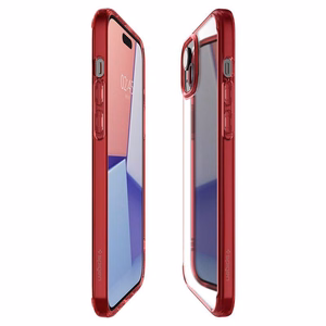 Spigen Ultra Hybrid iPhone 15 Plus Suojakuori - Punainen
