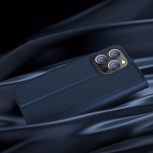 Dux Ducis Skin Pro kirjahylly tyyppinen kotelo iPhone 13 Pro Max sininen