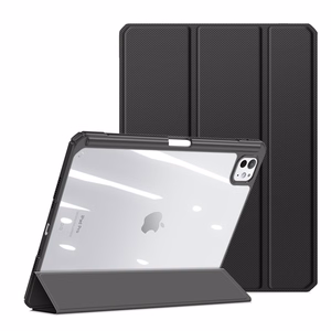 Dux Ducis Toby Suojakuori kansiosella ja jalustalla iPad Pro 11 2024:lle - musta