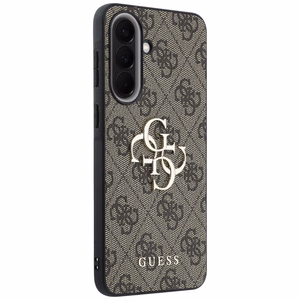 GUESS case for SAMSUNG Galaxy A57 GUHCSA574GMGBR (4G Big Metal Logo) brown