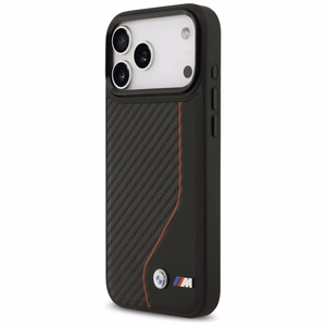 BMW M Carbon Line & Logo MagSafe Suojakuori iPhone 17 Pro Maxille - punainen