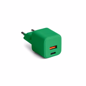 COLORUM seinälaturi USB-A + USB-C PD 30W CLS30-AC-04 xGreen