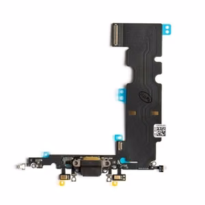 Latauspistoke yhteensopiva Apple iPhone 8 Plus 5.5'' flex-kaapelilla / musta / OEM