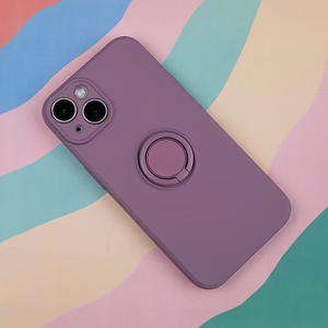 Puhelimen suojakuori sormipidikkeellä iPhone 15 Pro 6,1' vaaleanvioletti