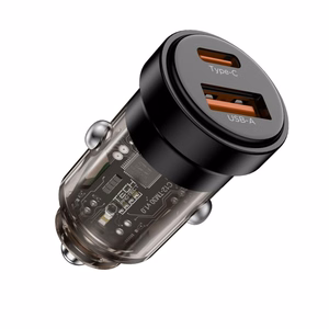 Tech-Protect CC03 30W 2-porttinen USB-A / USB-C Autolaturi - musta