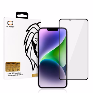 Tempered glass Tel Protect 10X Privacy Titanium for Iphone 14 Plus