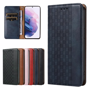 Magneetti hihna Kotelo Kotelo Samsung Galaxy S22 + (S22 Plus) Pussin lompakko + Mini Lanyard riipus Sininen