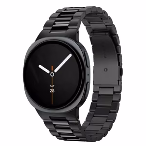 Spigen Modern Fit Band 316L -ranneke mallille Samsung Galaxy Watch 40/44/46 mm – musta