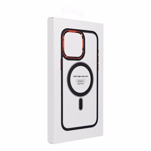 Suojakuori iPhone 17 PRO MAX:lle Color Edge Mag Cover yhteensopiva MagSafe musta-punainen