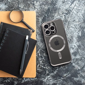 Suojakuori Samsung A37:lle Electro Mag Cover yhteensopiva MagSafe titanium
