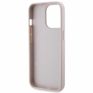 Guess GUHCP13LP4TDSCPP Suojakuori iPhone 13 Pro / 13:lle - vaaleanpunainen Crossbody 4G Metal Logo