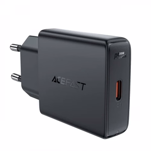 Acefast A65 PD 20W GaN USB-C Ultra Slim Wall Charger - Black
