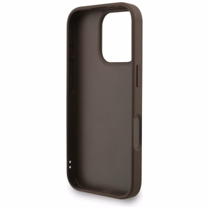 Guess 4G Strap 4G Classic Logo Suojakuori iPhone 16 Pro:lle - ruskea
