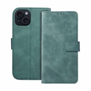 Flip-suojakuori iPhone 15:lle Tender Book vihreä