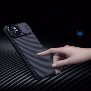 Nillkin CamShield Pro magneettinen kotelo iPhone 14 Plus suojakotelo kameran suojus musta (MagSafe)