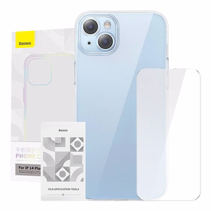 Baseus Crystal Series kotelo iPhone 14 Plus + karkaistu lasi