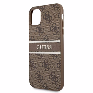Guess 4G Stripe suojakuori iPhone 11 / Xr 6.1":lle - ruskea