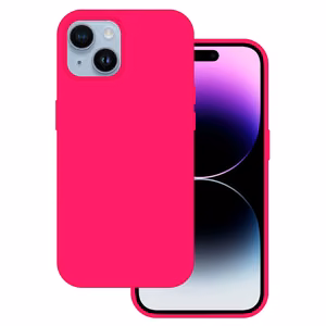 Tel Protect Silicone Premium iPhone 15 Plus:lle vaaleanpunainen
