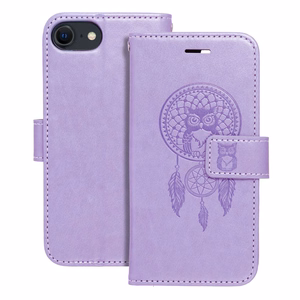 MEZZO Kirjasuojakuori iPhone 7 / 8 / SE 2020 / SE 2022:lle dreamcatcher violetti