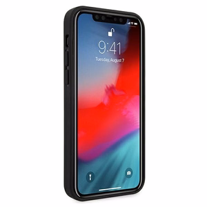 Ferrari FEHQUHCP12LBK iPhone 12 Pro Max 6.7" musta/musta kovakotelo Off Track Quilted