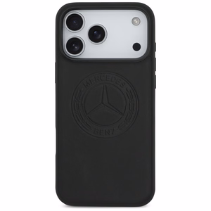 Mercedes Nahkainen Vintage Logo MagSafe Suojakuori iPhone 17 Pro Max:lle - musta