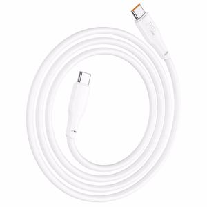 Hoco USB-C - USB-C -kaapeli 3A 100W 2 m X93 valkoinen