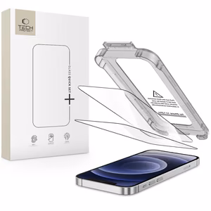 Tech-Protect Quick Set+ 2 kpl Karkaistu lasi iPhone 12 / 12 Pro:lle - Musta