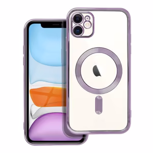 Suojakuori iPhone 11:lle Electro Mag Cover yhteensopiva MagSafen kanssa violetti