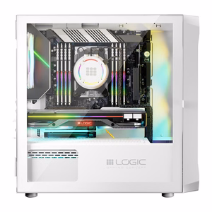Logic PORTOS ARGB MINI USB 3.0 -tietokonerunko, valkoinen