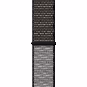 Crong Nylon Apple Watch -urheiluranneke, 44/45/46/49 mm, yönharmaa