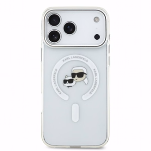 Karl Lagerfeld IML K&CH Heads Metal Frame MagSafe -suojakuori Apple iPhone 18 Pro Max -puhelimelle
