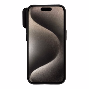 Camshield Soft Suojakuori iPhone 15 Pro:lle - musta